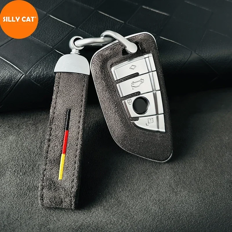 

Turn Fur Car Key Case Cover Shell Fob Suit For BMW 2 3 5 7 Series X1 X3 X5 X6 F45 F46 G20 G30 G32 G11 G12 F48 G01 F15 F85 F16