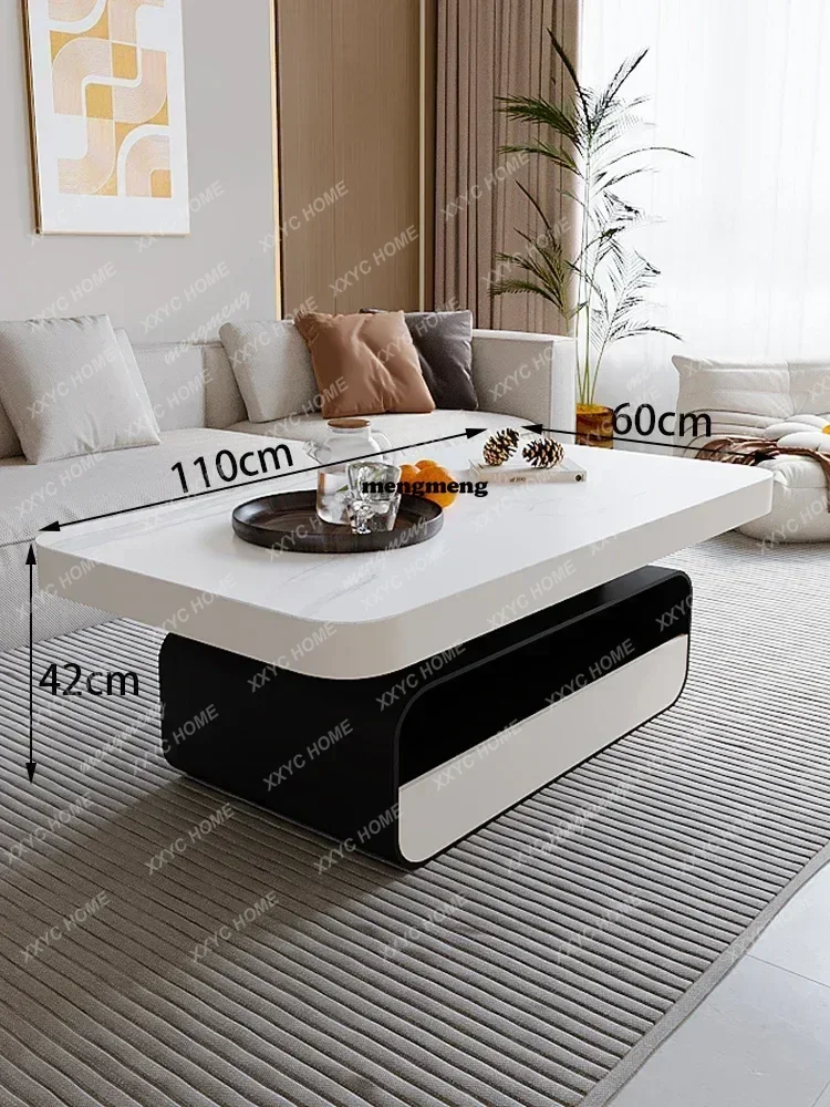 

R Modern Cream Style Coffee Tables Luxury Living Room Center Coffee Tables Low Sofa Side Home Furniture