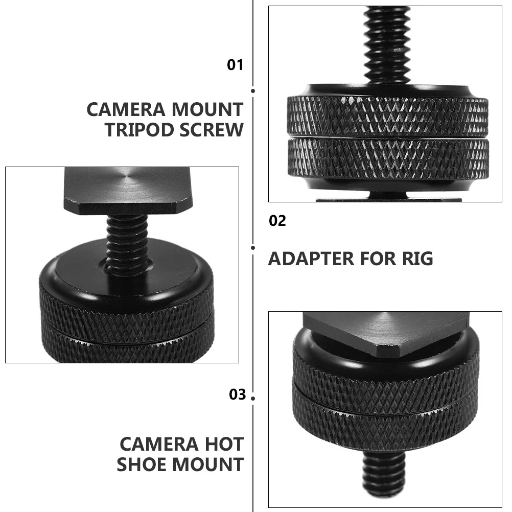 4 PCS Tripod Screw Adapter for Light Stand DSLR Camera Rig Supply Flash Holder Hot Shoe