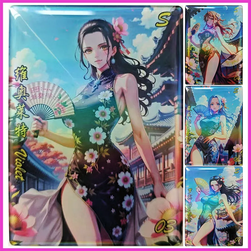 

Аниме ONE PIECE Rare Limited Edition S Eoxy Refraction Коллекционные карты Виола Нами Виви Робин Игрушки для мальчиков Подарок на день рождения