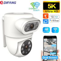 Tuya 5G WiFi 10MP Security Camera Outdoor Smart Home Dual Lens Dual Screen Surveillance Auto Tracking PTZ Waterproof CCTV Alexa