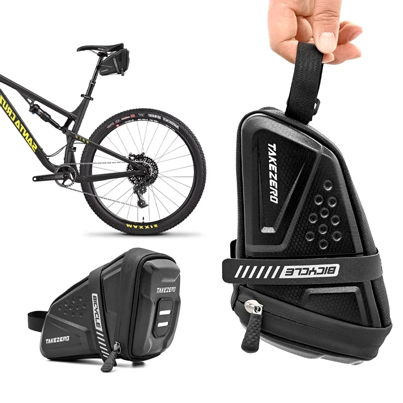 Bicycle Saddle Bag Waterproof Mountain Bike Saddle Storage Seat Rear Tool Pouch Bag Saddle Outdoor Cycling MTB Accessories
