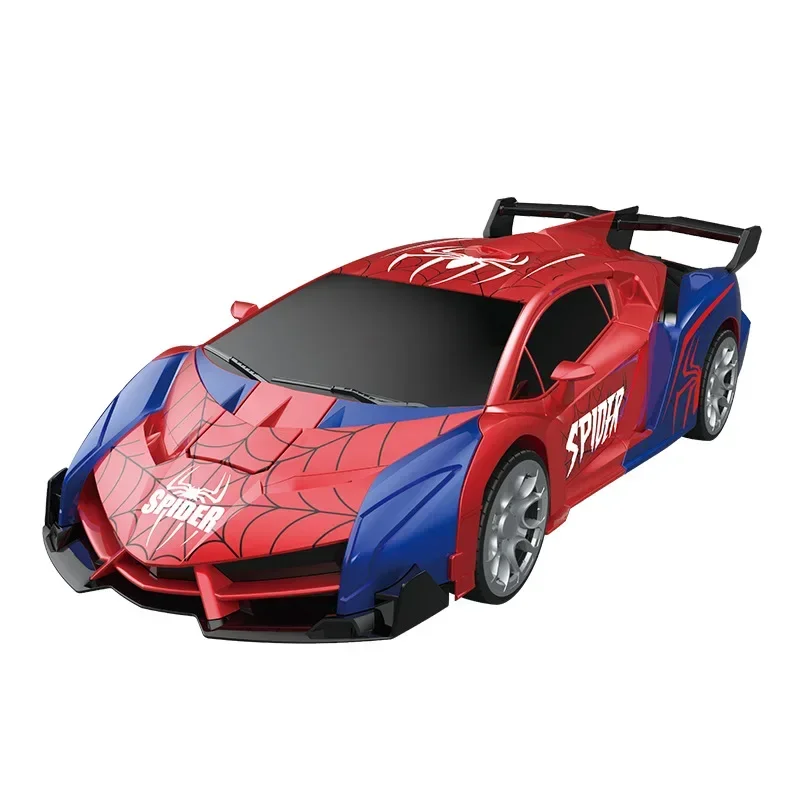 スパイダートランスフォーメーションロボットカー,リモコン,電気玩具,1:18,ワンクリック