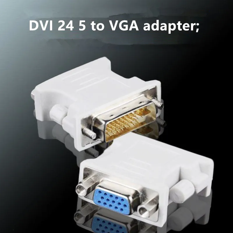 DVI to VGA Adapter 24+5 Male to Female Interface Conversion Cable for Computer Graphics Card Monitor Plug