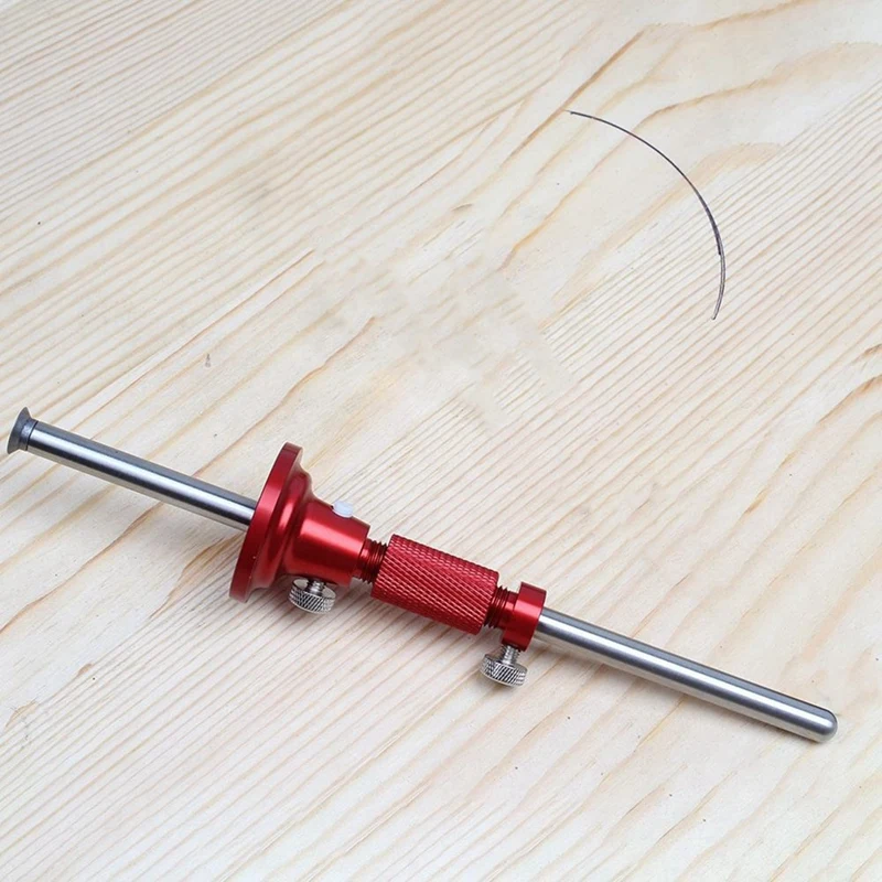 Wheel Marking Gauge With Fine-Tuning Woodworking Scriber Carpentry Parallel Line Drawing Mortise Wood Scribe Tool Red