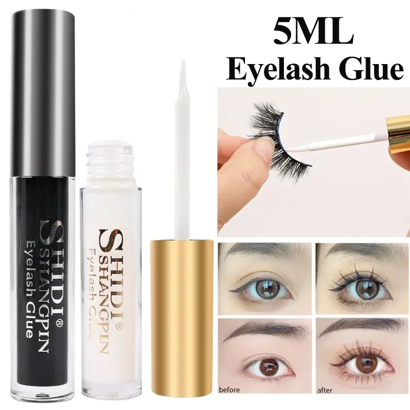 5ml Clear Black Eyelash Glue Waterproof Fake Eyelashes Extension Glue Self Adhesive Professional False Lash Glue Makeup Cosmetic