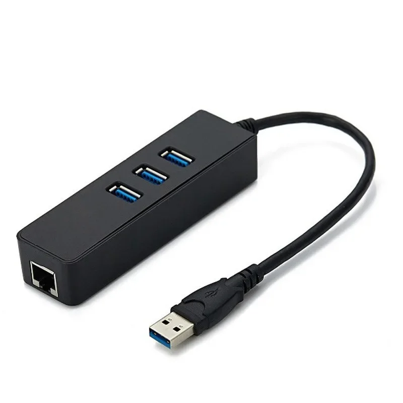 

Адаптер Ethernet с 3 портами USB 100 и Rj45 на 10/3,0 Мбит/с