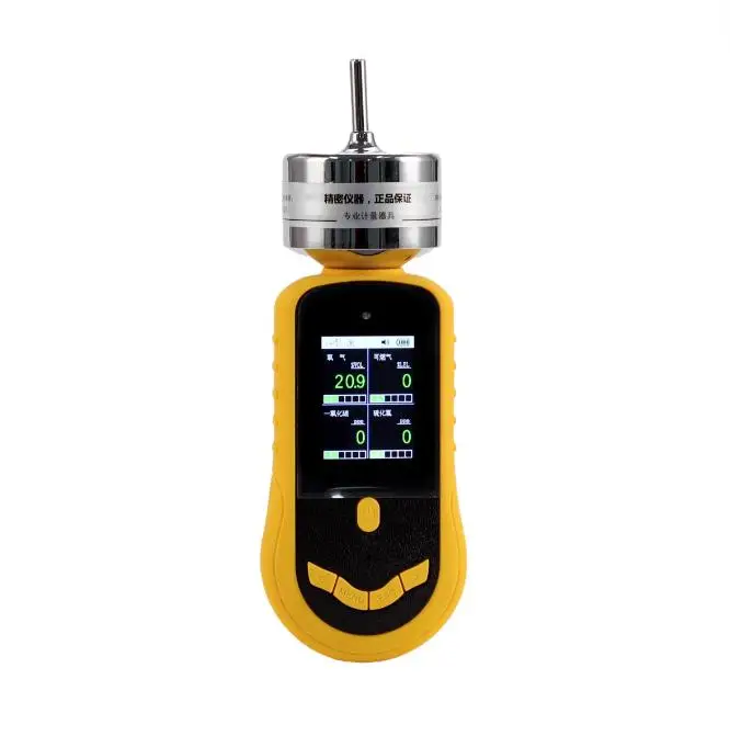 Portable color screen gas detector with hand-held pump and Low maintenance cost