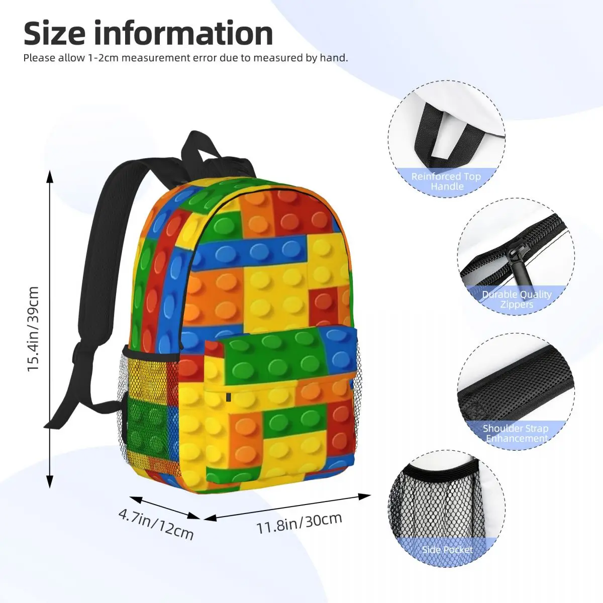 Hit The Bricks Backpacks Teenager Bookbag Casual Students School Bags Travel Rucksack Shoulder Bag Large Capacity