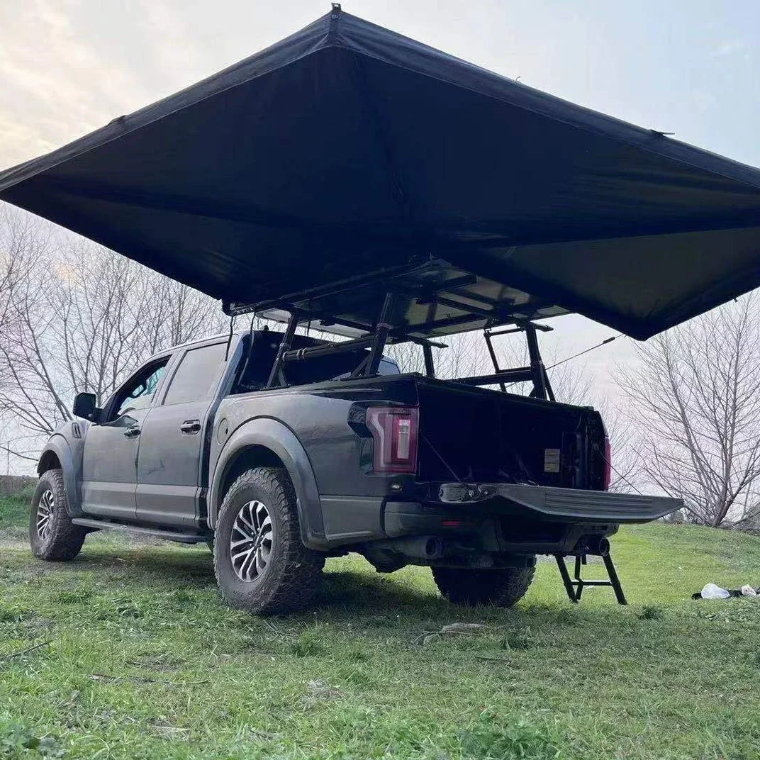 

PVC Cover car awning 4-6 person 270 degree car awning for outdoor camping