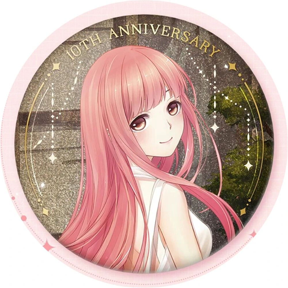 58mm Anime ‌Miracle ‌Love Nikki Dress Up Queen Momo Cosplay COSTUME Badge Pin SPTE Tinplate Brooch Porp Gilf﻿