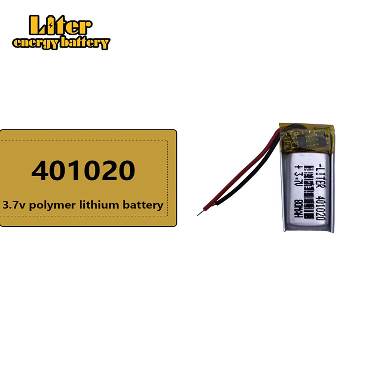 best battery brand 401020 3.7V 80mah Lithium polymer \'with protection board For Bluetooth Digital Product