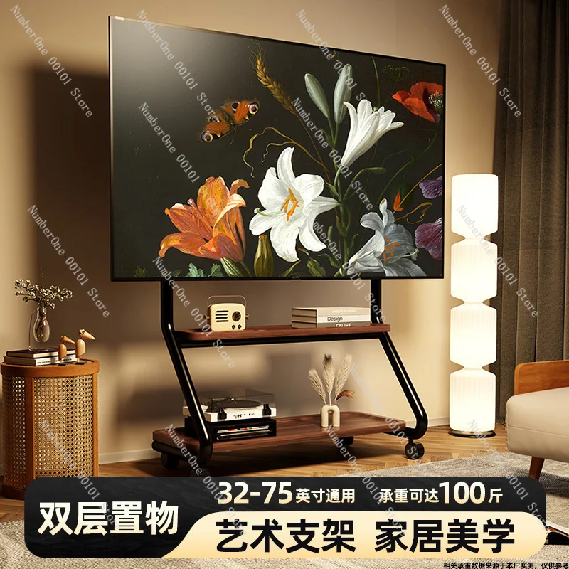 TV mobile bracket floor TV hanger with wheel is suitable for Xiaomi Hisense Skyworth 55/65/75 inch
