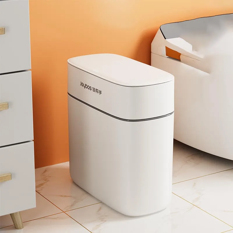 

Toilet Trash Can Luxury Living Room Disposers Automatic Bathroom Bucket Trash Can Nordic Narrow Lixeira Banheiro Home Supplies