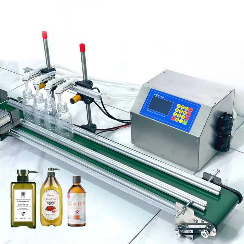 Desktop Small Single Multi Head Liquid Filling Machine 2 3 4 6 8 Heads Milk Juice Pure Water Filling Production Line for  Bottle