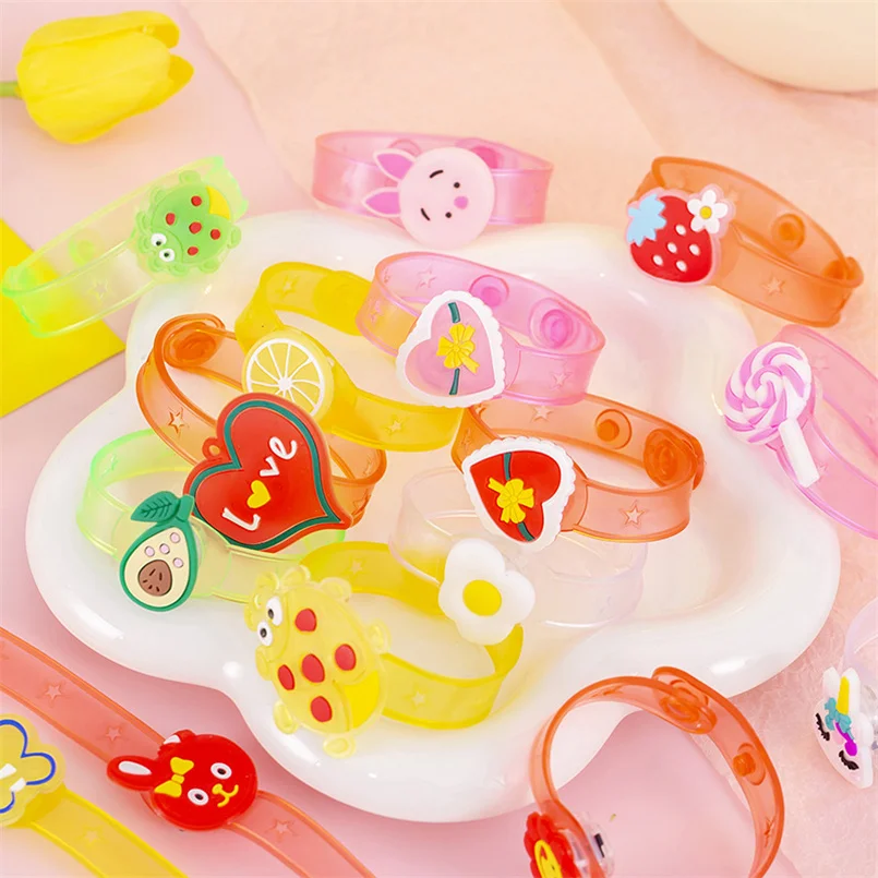 10-30PCS LED Lights Creative Bracelet Watch Flash Wrist Novelty Multicolor Light Flash Toys Gift For Kid Luminous Luminous Toys