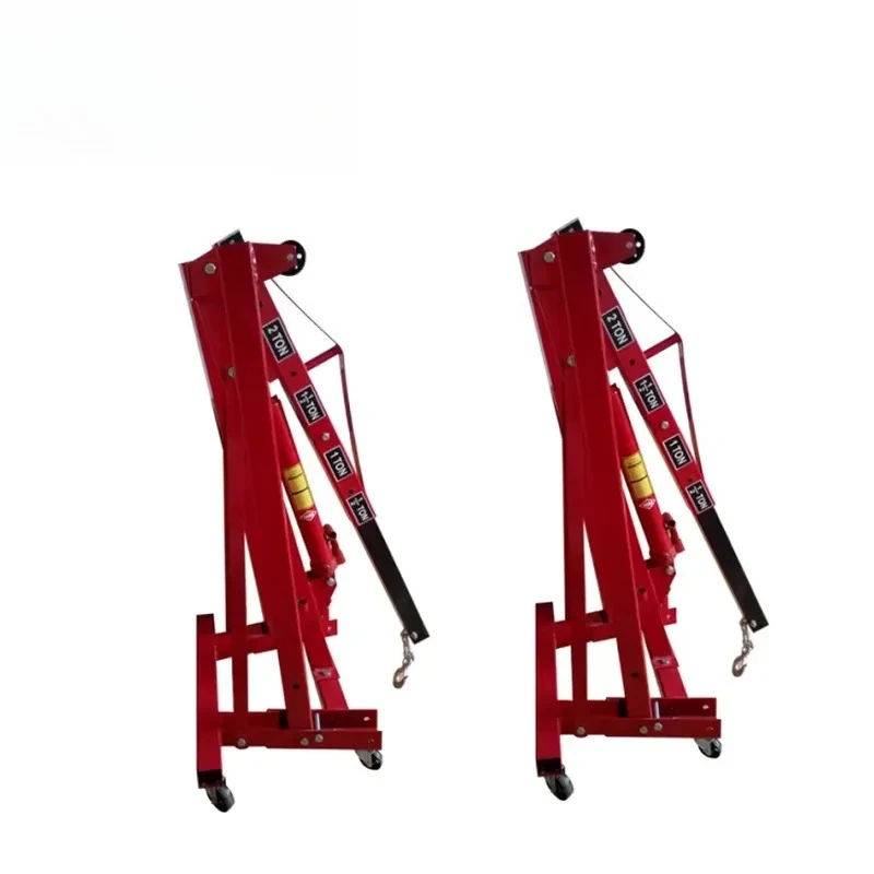 Portable 1T Engine Workshop Crane Heavy Duty Hydraulic Jack Stand Lift Hoist for Auto Repair Garage Shop Equipment Tool