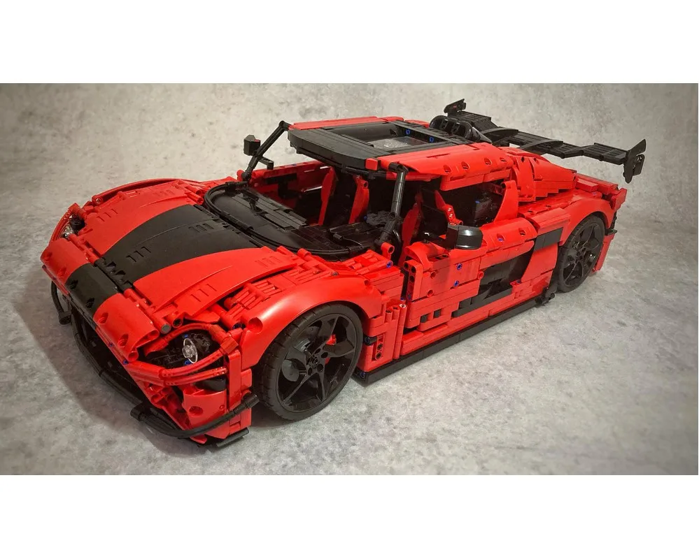 2024 MOC Nissek RS  Supercar Building Kit Model Race Car Building Kit for Kids Adult Gift