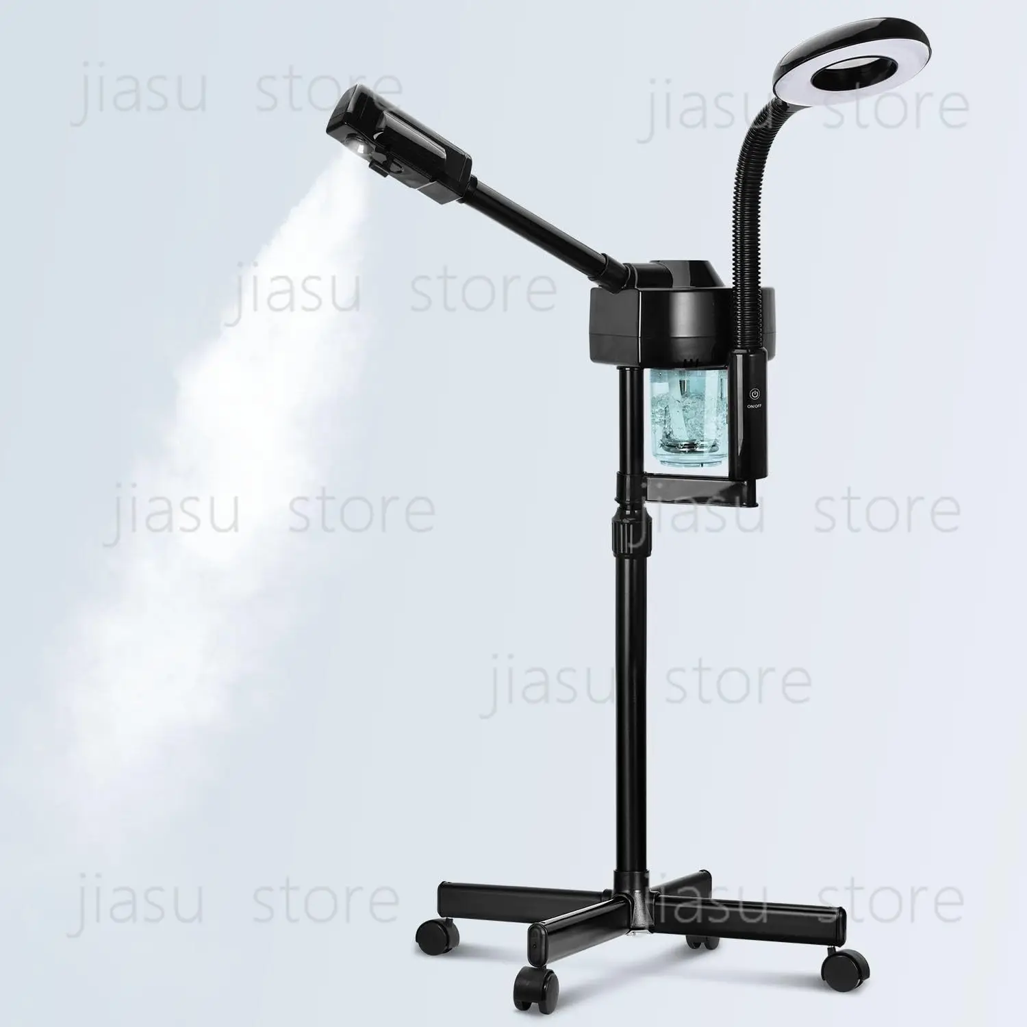 

Горячий спрей-отпариватель для лица, черный, 2-в-1 с увеличительным стеклом, нано-отпариватель для лица, увлажняющий прибор для салонов красоты