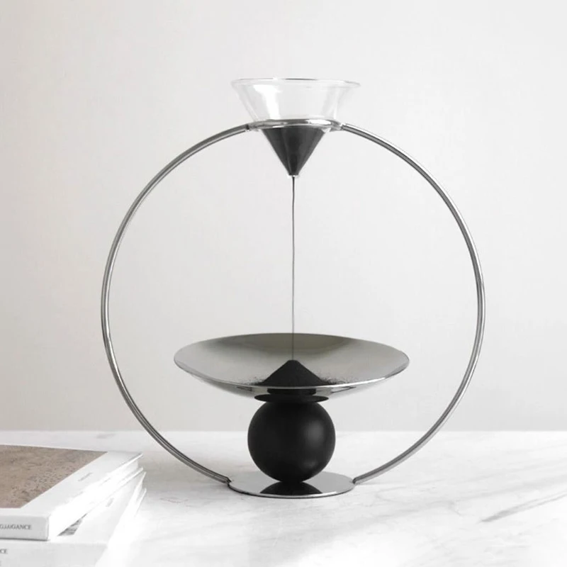 Luxury Sand Clock Modern Simple Metal Hourglasses Nordic Creative Design Sand Clocks Aesthetic Relaxing and Funny Room Decor