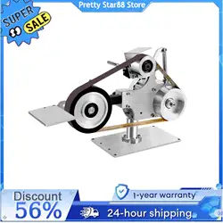550W Desktop Belt Sander DIY Polishing Grinding Machine 5000rpm Abrasive Belt Machine for Metal Processing/Jewelry Making
