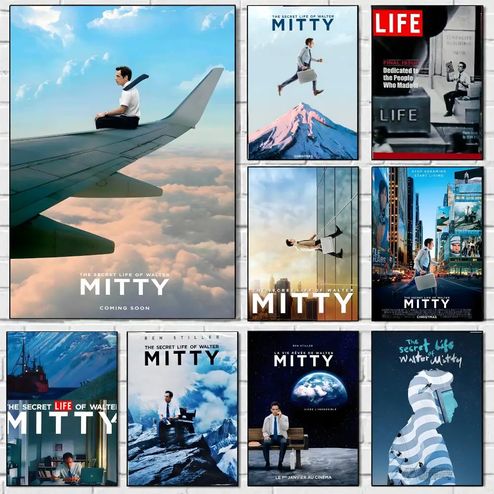 The Secret Life Of Walter Mitty Poster HD Art Sticky Wall Waterproof Home Bedroom Bar Aesthetic Decoration Perfect Room Decor