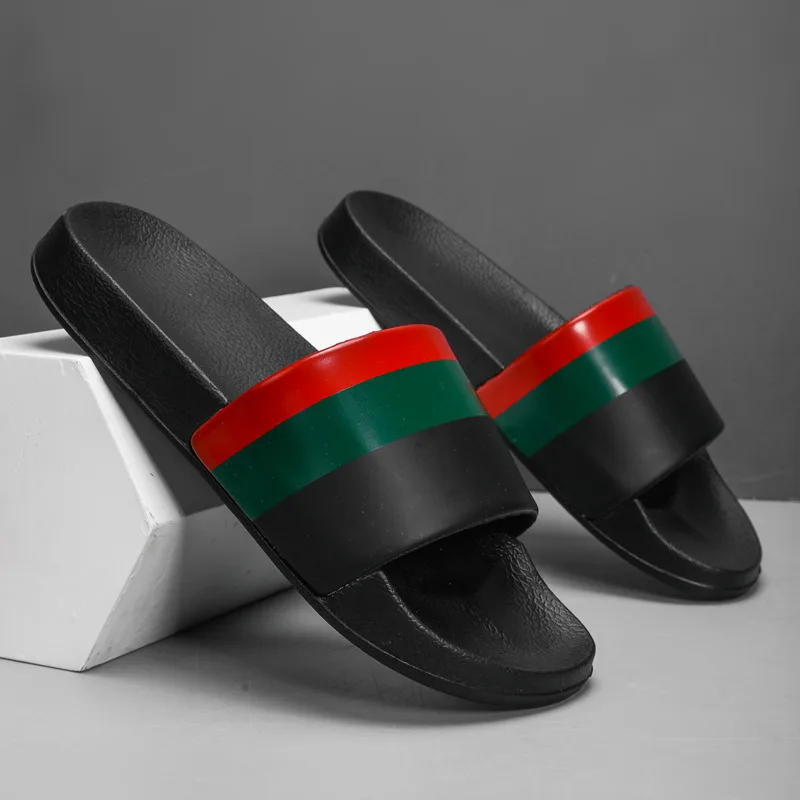 

2025 Summer Men's Slides Man Shoes Flip Flops Non-slip Softness Slippers Indoor Outdoor Sandalias Beach Garden Sandals Size39-48