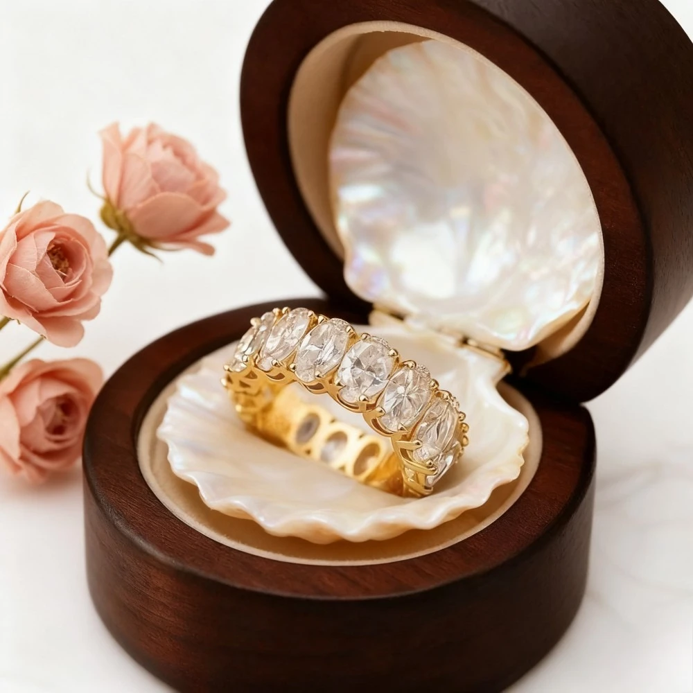 

Модные аксессуары 2025 года, роскошное кольцо со звездой, эллиптическое кольцо с цирконом, вечерние универсальные украшения для мужчин и женщин