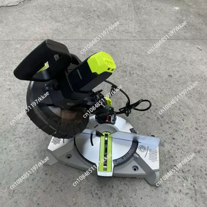 8 Inch Dual-Bevel Sliding Glide Miter Saw With 60-Tooth Carbide Saw Blade For Woodworking And Aluminium Cutting