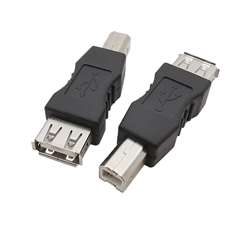 USB Connector USB 2.0 Type A Male / Female Socket to USB Type B Male Plug Printer Square Interface Converter Adapter