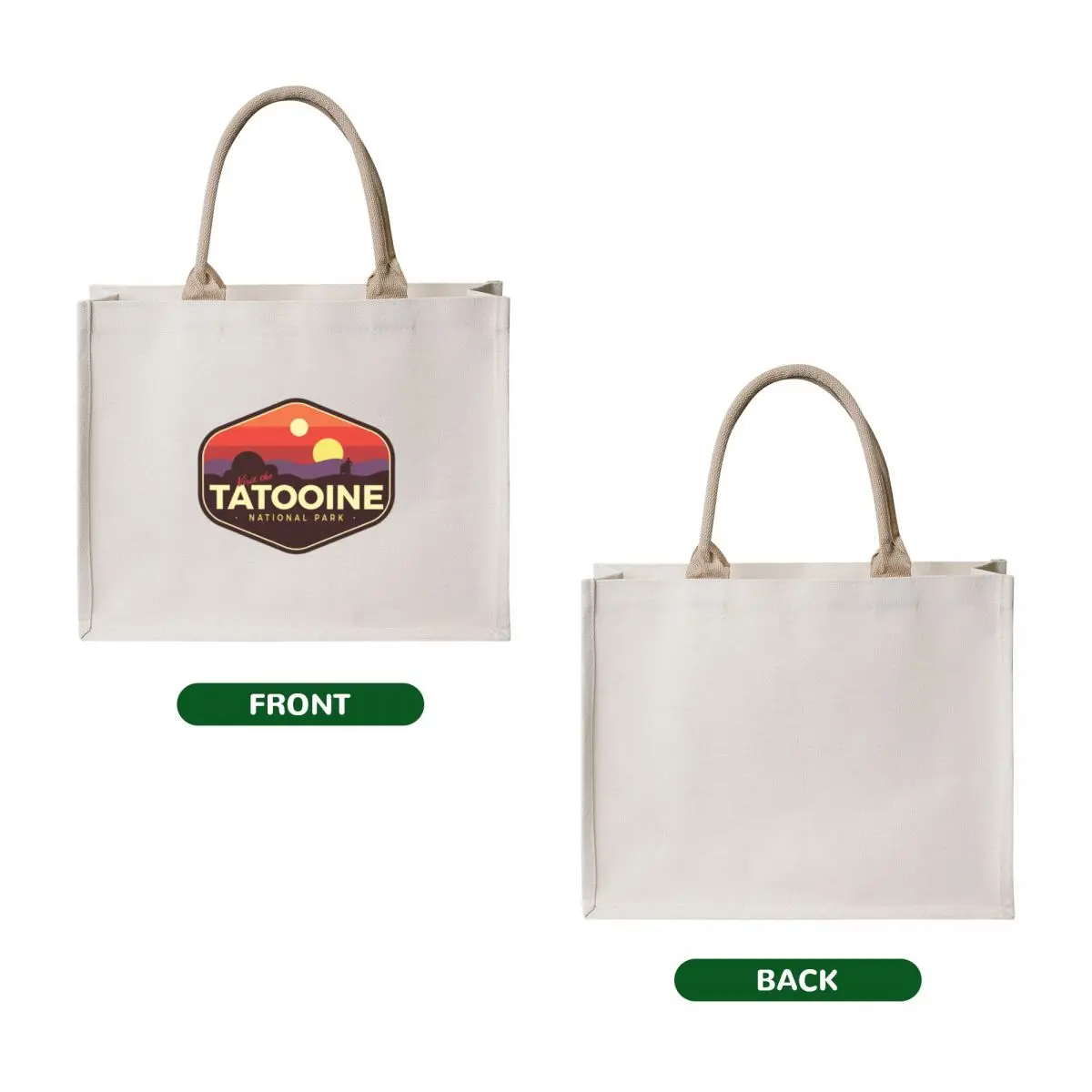 Tatooine National Park Tote Bag shopping cart bags canvas tote bags Fabric bag