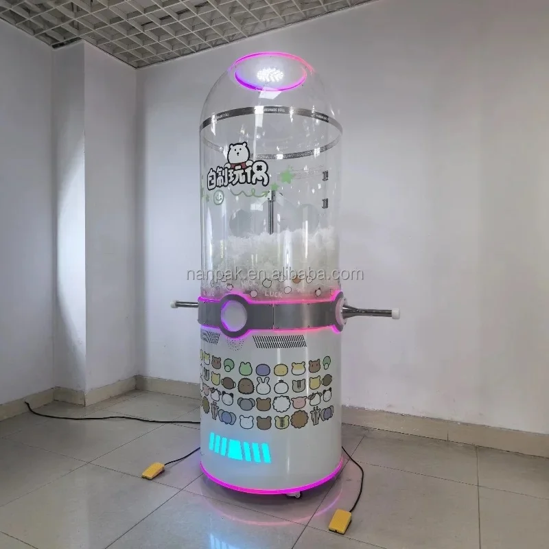 Kids Playground Equipment Self-service Stuffed Toy Filling Machine / DIY Plush Doll Stuffing Machine for Mall