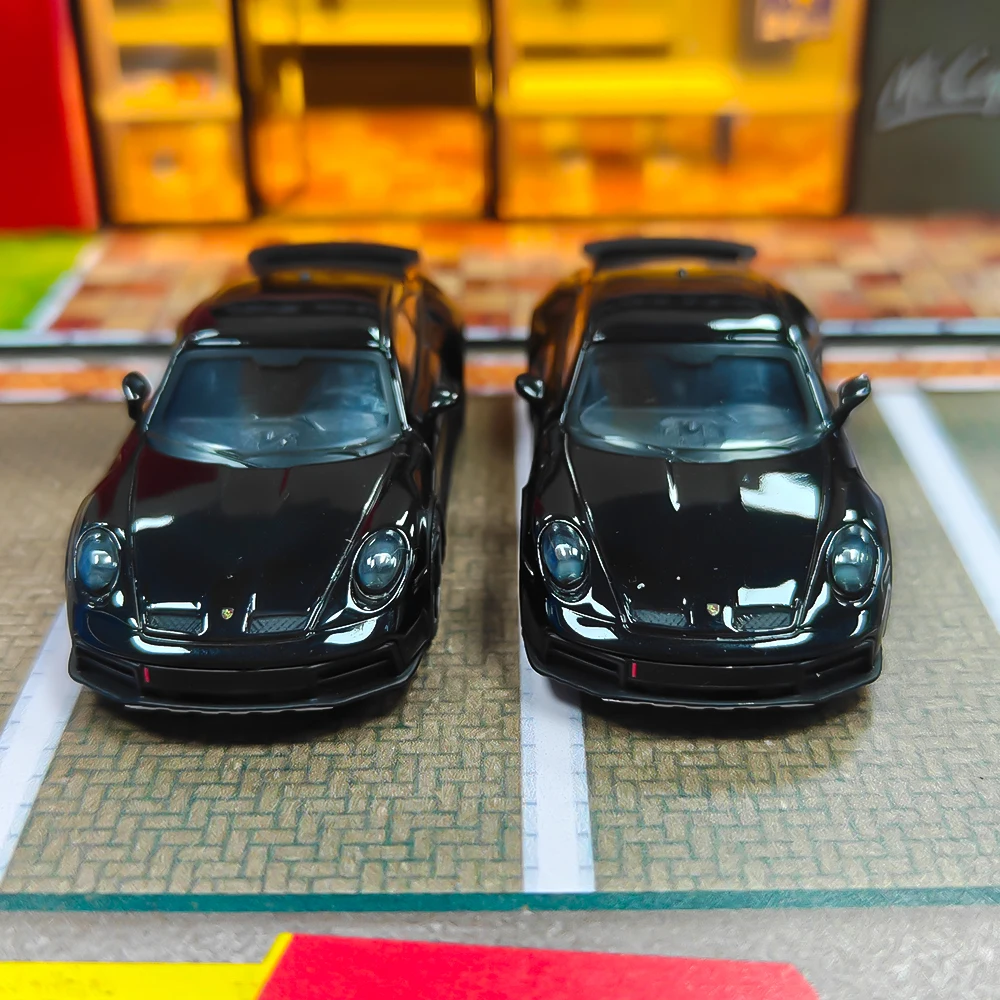 2 قطعة ميني جي تي # 958 1/64 911 داكار بلاك RHD Diecast نموذج سيارة (بدون صندوق)