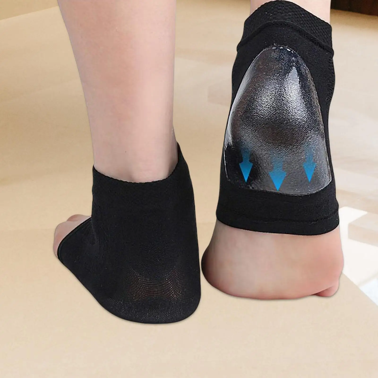 

Многоразовые увлажняющие носки-накладки для пяток, эластичные защитные чехлы для обуви для женщин и мужчин