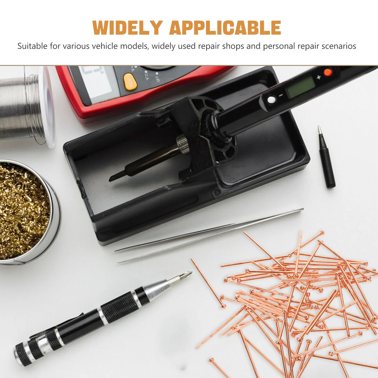 500Pcs Metal Auto Body Studs 2mm Collision Welding Rods Bumper Dent Removal Kit Welding Repair Tool Kit