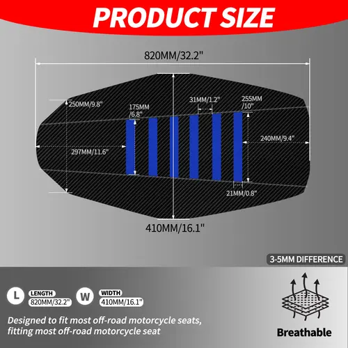 Imagen 2 del producto Accesorios para motocicleta, funda de asiento antideslizante, impermeable, protección de PVC para Yamaha Raptor700 Raptor YFM 700 700R Raptor700R YFM700