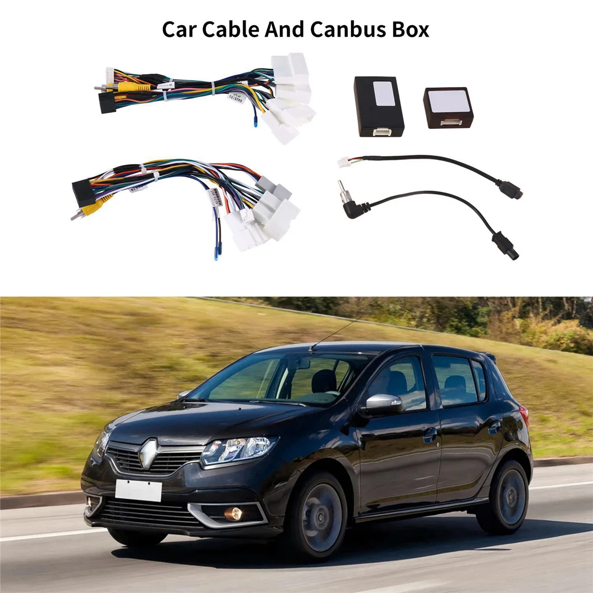 Car Cable and Canbus Box for Renault Logan 2 2012 - 2022 Sandero 2 2013 - 2022