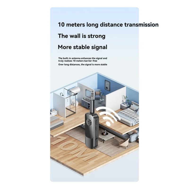 

B92B-2 In 1 Bluetooth Transmitter Audio Receiver 3.5MM AUX TF With Mic Handsfree Stereo Music Wireless Adapter For TV PC Car