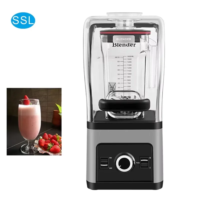 Heavy Duty Commercial Mixer High Speed Professional Kitchen Appliance with Sound Insulation Cover for Bakery Restaurant Use