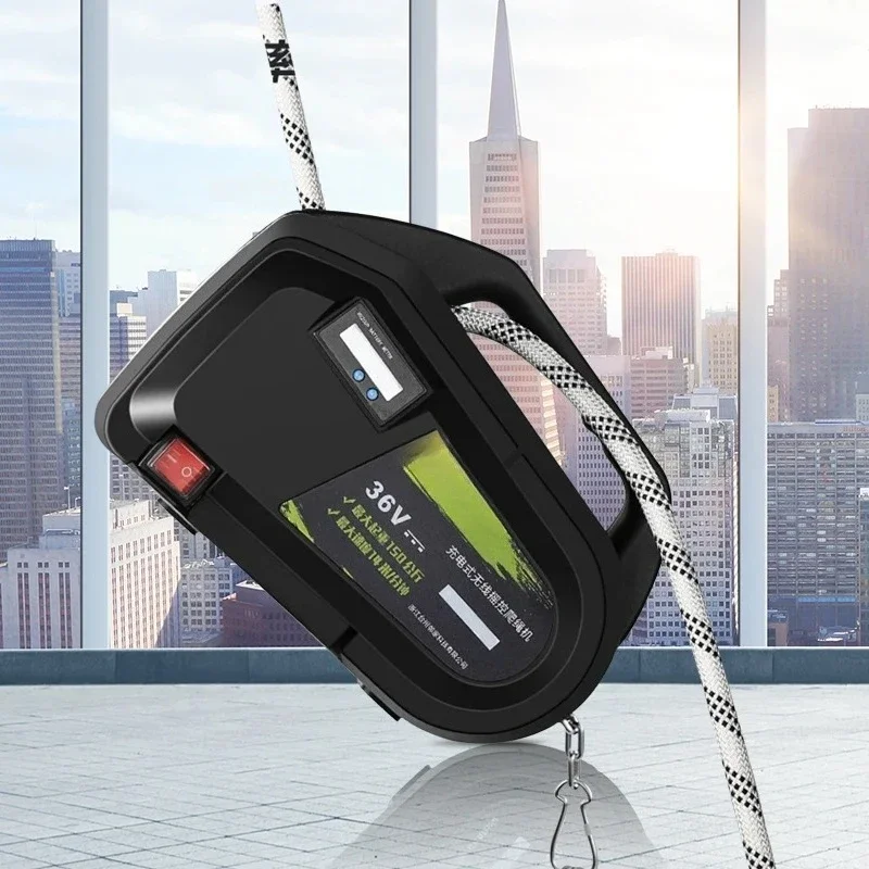 

Rechargeable Remote Control High-altitude Operation External Wall air Conditioning Installation Electric Rope Climbing Machine
