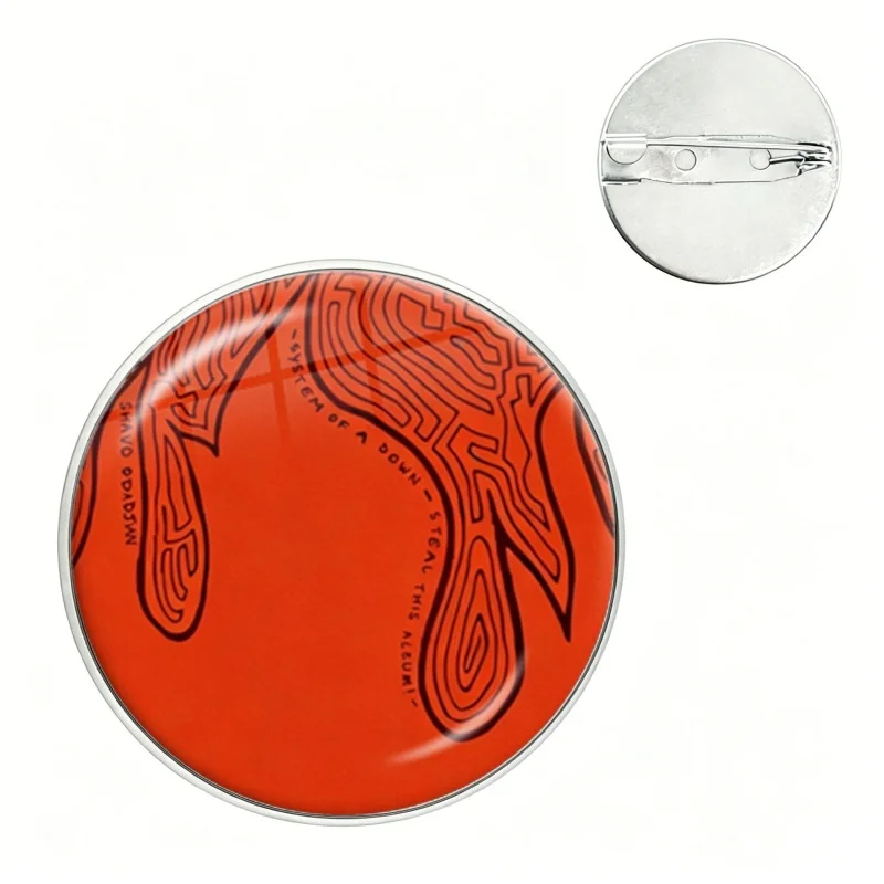 Soad System of A Down  Pin Creative Badge Cartoon Brooch Glass Pins for Clothes Backpack Hat Decoration Gift