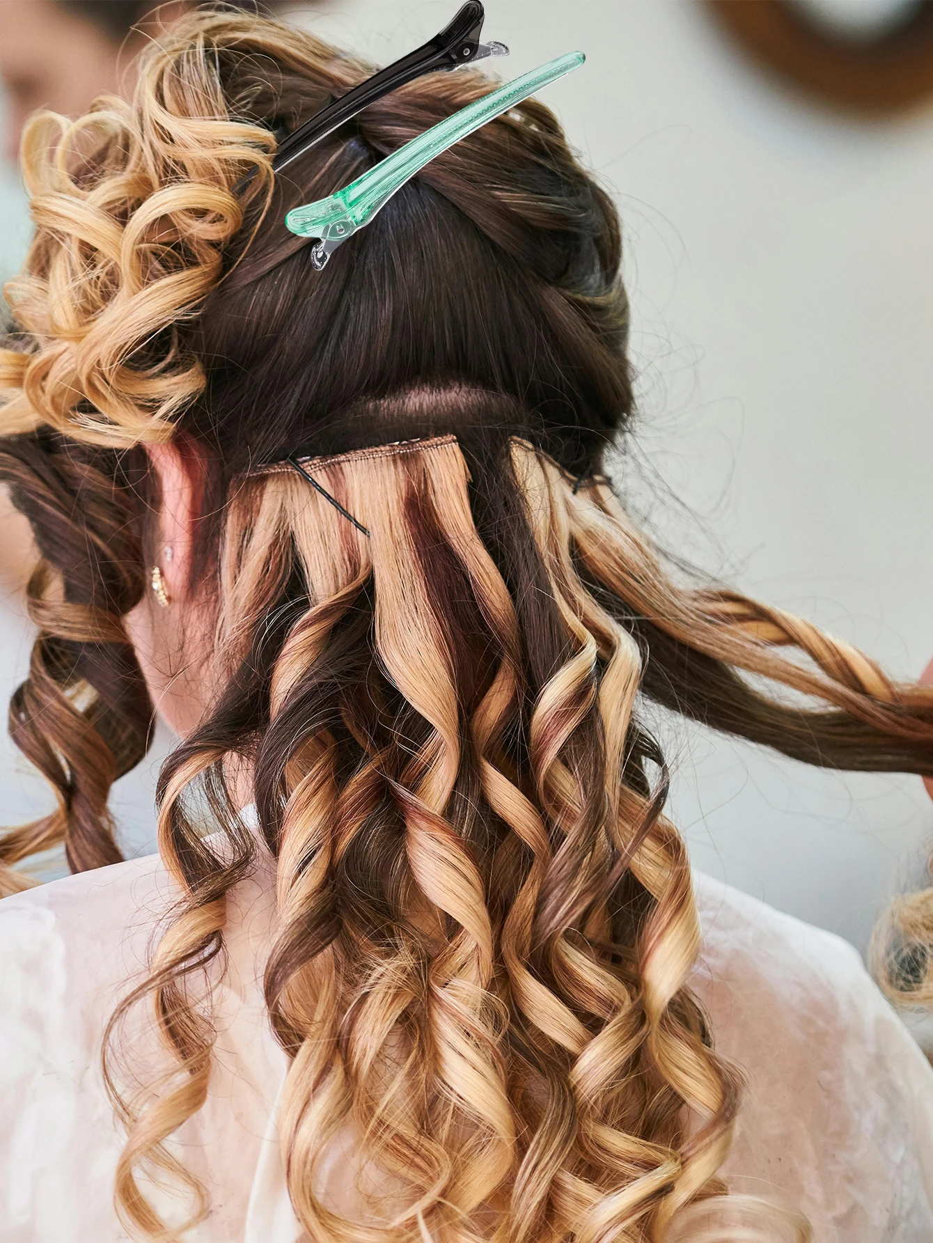 10 قطعة مشبك شعر تصفيف الشعر المشابك الكريستال البلاستيك مشبك شعر المهنية الحلاق لصالون تصفيف دبابيس الشعر إكسسوارات الشعر #6