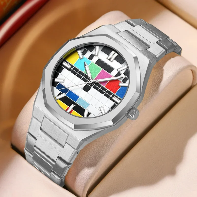 Premium Waterproof Men's Quartz Watch Male Business Wristwatch Scratch Resistant Glass Perfect for Daily Wear and Outdoor
