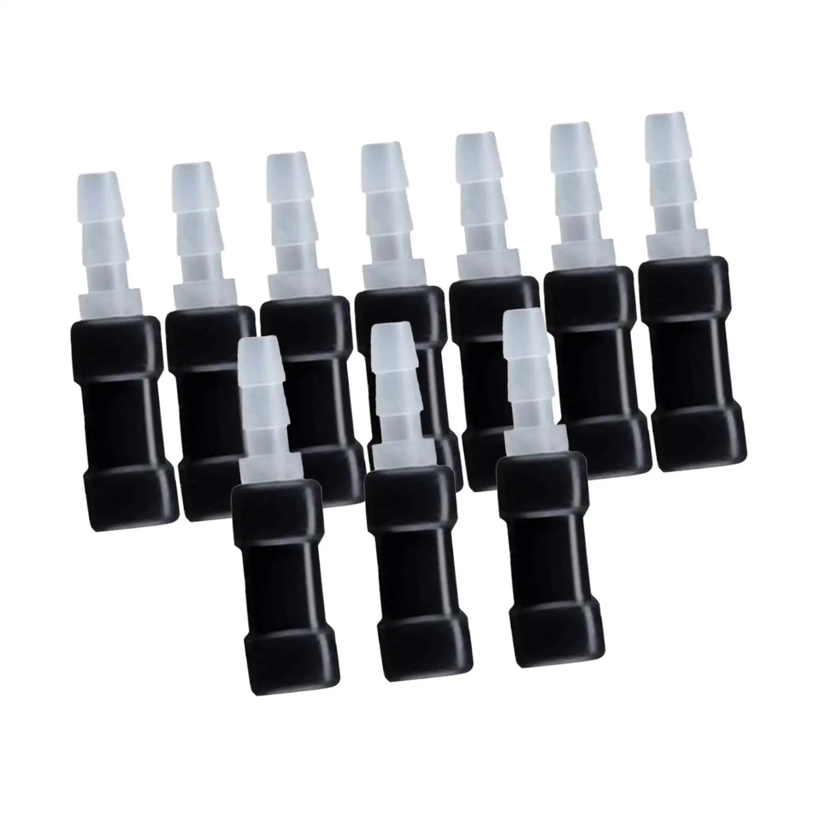 Black Plastic Aquarium Airline Fittings Tubing Connector Parts Air Pump Valve for Aquatic Supplies