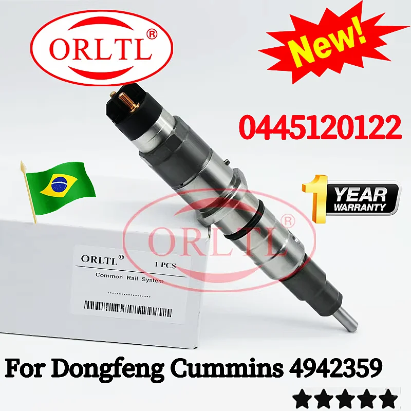 

0445120122 Common Rail Diesel Injector Assy 0 445 120 122 Fuel Injection Nozzle 0445 120 122 for Cummins 4942359 Sprayer