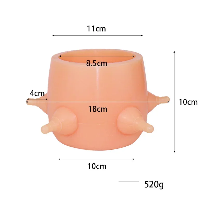 Bubble Milk Bowl Silicone 5 Nipples Kitten Rabbit Puppy Nursing Station Milk Feeder Pet Nursing Bottle