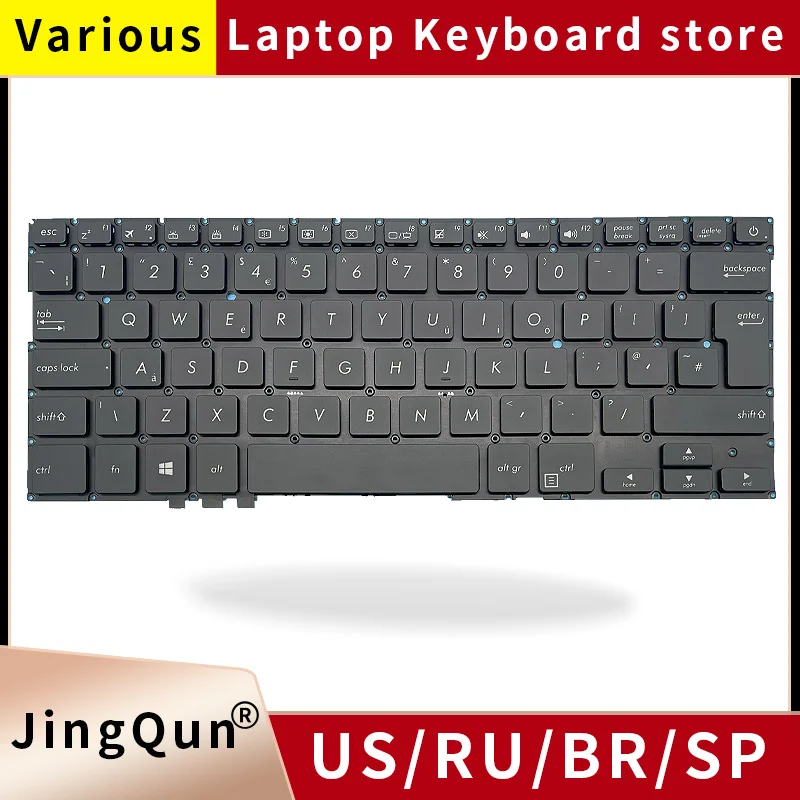 

Replacement New UK Laptop Backlit Keyboard For ASUS ZenBook 13 UX331 UX331U UX331UA UX331UAL UX331UN UX3310KN 9Z.NENBU.30R