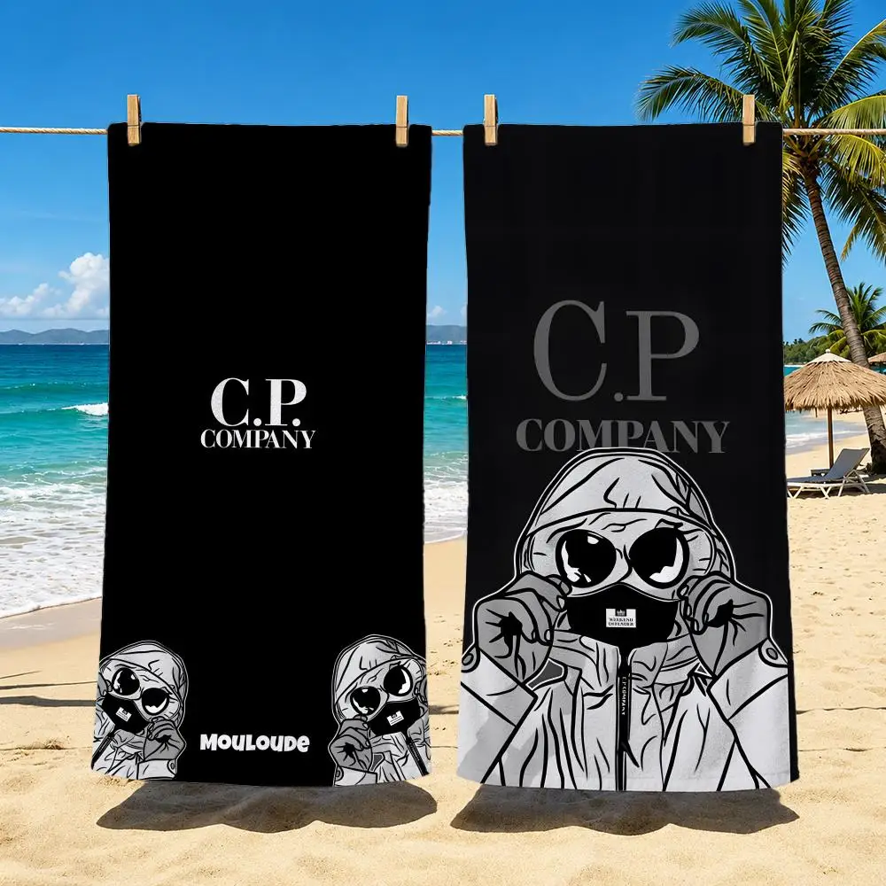 Brand C.P. Company Towel Polyester Beach Towel Quick Dry Sand Free Bath Towel for Summer Pool Travel Vacation