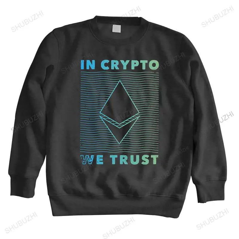 Ethereum In Crypto We Trust hoody Men Cotton Blockchain Crypto Cryptocurrency long sleeved Novelty fashion hoodies Gift