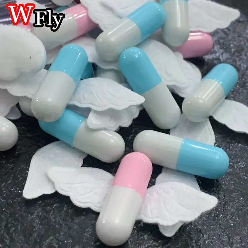 Women Y2k girl Harajuku Mine tie small pill hairpin Goth cute pair clip headwear Lolita cosplay props wing hairgrips